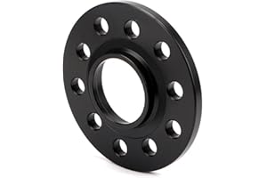 AWGNTQQ Wheels Spacer Kit For Alfa For Romeo For Stelvio For Giulia Brera Spider 159,8C For Fiat 500X 2Pieces 3/5/8/12/15/20mm Wheel Spacers Adapters PCD 5x110 CB 65.1mm Wheel Spacers(2PCS 12mm Black)