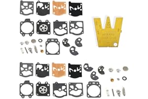 ZAMDOE K10-WAT Zestaw naprawczy gaźnika Membrana uszczelniająca do gaźnika Walbro WA WT Series 2-cyklowy, WA-30 WA-79 WA-82 WT-1 WT-99 WT-100 WT-819 WT324 WT379
