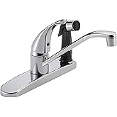 Peerless Entegre Yan P&uuml;sk&uuml;rt&uuml;c&uuml;l&uuml; Tek Kolu Evye Bataryası, Krom P114LF