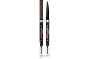 L'OREAL PARIS L'Oréal Paris - Crayon à Sourcils Tenue 24H - Pointe Triangulaire pour une Définition Parfaite - Formule Waterproof Résistant à l'Eau et l'Humidité - Infaillible 24H Brow - Teinte : 3 Dark Brunette