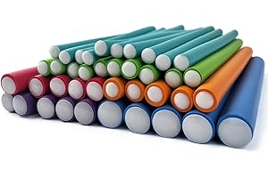 TERRARIDE 40 Piezas Bigudies para Rizar el Pelo,Rulos Flexibles para Rizar Pelo,Rizador de Pelo sin Calor para Cabello Largo, Corto y Ondulado, Rizador Pelo para Dormir Durante la Noche,para Mujeres