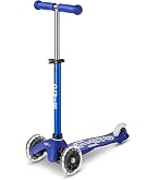 Micro Mini Deluxe Glow LED Monopattino 3 Ruote Bambino 2-5 Anni - Piattaforma Fosforescente, Ruote LED, Altezza Regolabile - 5