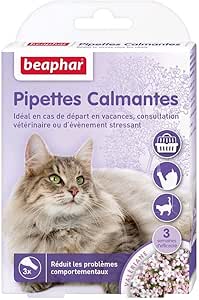 Beaphar No Stress Pipettes Calmantes A La Valeriane Pour Chat Reduit Le Stress Et Les Problemes Comportementaux Sans Dependance Ni Somnolence Pret A L Emploi 3 Semaines D Action 3 Pipettes Amazon Fr Animalerie