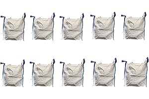 B teurobrecher - 10 Stück Big Bag 60x60x60cm - Säcke für Bauschutt, Holz, Gartenabfall, Sand - Bauschuttsäcke, Big bags Tragfähigkeit 1000 kg