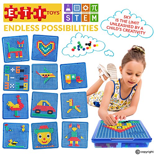 Educational Toys Engaging Jigsaw Puzzle By ETI Toys for Boys and Girls 490 Piece Set for Making Endless Puzzle Combinations! Great for Learning, Developing and Having Fun. Make Your Imagination Today!