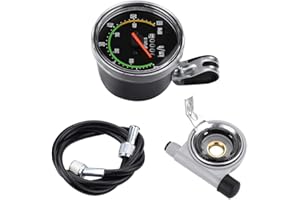 FOCKET Tachimetro della bicicletta, calcolatore meccanico della bicicletta per la bicicletta, contachilometri meccanico di stile classico del contachilometri della bicicletta di stile della vecchia scuola