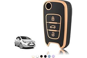 TOOMUME Etui na kluczyki z TPU, etui na kluczyki samochodowe pasuje do Hyundai i10, i20, i30, i40, ix20, ix30, ix35, Elantra Avante Kia Sportage Rio Ceed Picanto, osłona kluczyka ochronnego, obudowa