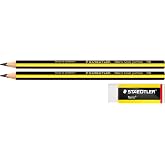 Staedtler 119 Noris Clup JUMBO Kurşun Kalem HB (2 Adet) &amp; 526 N20 Noris Silgi