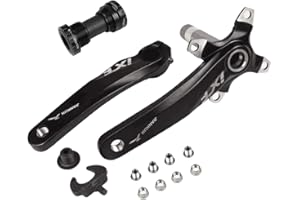 PLATTBK Biela Bicicleta Montaña, Pedalier Platos bcd 104 Bielas MTB Aleación de Aluminio Lzquierda y Derecha