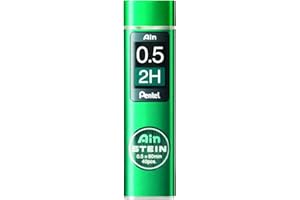 Pentel AIN STEIN C275- Minas para portaminas Pentel, dureza: 2H