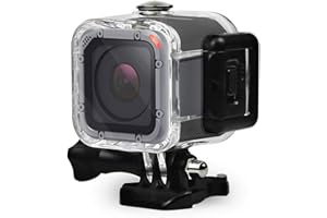 TELESIN Eyeon Carcasa Impermeable Buceo Estuche Protectora Carcasa Agua para la Cámara de Acción GoPro Hero 5 Session, Hero 4 Session, Hero Session Fotografía y Vídeo Subacuático
