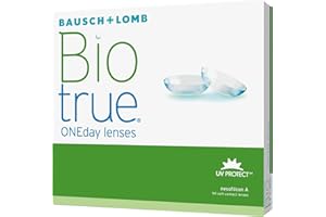 Biotrue ONEday Lenti a Contatto Giornaliere, 90 Lenti, BC 8.6 mm, DIA 14.2 mm, -1.25 Diopt