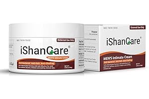 ISHANCARE Balanitis Treatment Cream, Balanitis Relief, Organic Natural Ingredients, Soothing Skin, Itch Relief, Dryness, Redness, Irritation and Chafing - 3.53oz