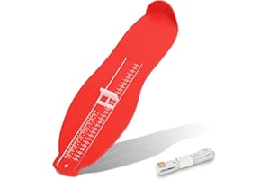 DKINY Medidor de Pies Dispositivos de Medición de Zapatos Medidores de calzado con escala milímetro para longitud y ancho Calibre medidor de tallas Con Cinta Métrica para Adultos Niños