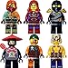Produktbild LEGO Ninjago 6er Figurenset Ultimate 3 - Cole Clouse Ronin Scout Krait Bucko mit 12 GALAXYARMS Waffen Schwerter