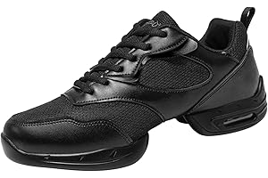 ZHENSI Sneakers da Ballo da Uomo Suola Divisa Scarpe da Ballo Jazz Piattaforma Fondo Morbido Traspirante All'aperto