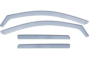 Modifycar - Deflectores Compatibles con Seat Ateca 2016 en adelante - Vidrio Acrílico Duradero - Derivabrisas Delanteros y Traseros Ahumados para Ventanillas - Instalación Interior - 4 Unidades