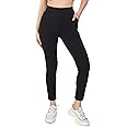 Mehrang Stretchable Yoga Pants for Women & Gym Pants for Women Workout with Mesh Insert & Side Pockets