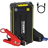TISHOW Avviatore Batteria Auto, Avviatore Emergenza per Auto 1000A (Fino a 7,0L Benzina/ 5,5L Diesel) 12V Jump Starter Booste