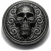 3D Şans Tokenı Kurukafa Tasarımlı &ndash; Gotik Şans Parası, Şans Tılsımı, Koleksiyonluk Token, Cepte Taşınabilir Motivasyon Parası