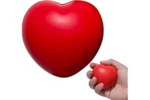 jamgeery Palla Antistress, Palla Fisioterapia Mano Palla Per Massaggio Con Dita, 7x6.5cm, Rosso, Poliuretano