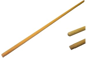 LOGOK2K Cotarba Threaded Wooden Broom Handles 1.1 Meter x 22mm Thick Brush Flower Support New