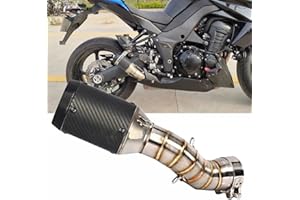 Tubo di scarico moto Riloer 51MM / 2 "Tubo silenziatore di scarico in fibra di carbonio adatto per Ka-wa-saki Z900