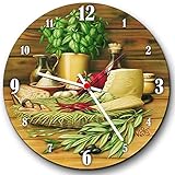 Krsnasworld Motiv Wanduhr/Küchenuhr - Liebe geht durch den Magen