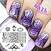 Born Pretty Nail Art Stamp Template Image Plate Black Cat & Rose Pattern BP03