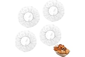 LOKXMVE 4 coperture di copertura per alimenti, riutilizzabili, per la fermentazione, per la fermentazione, per la copertura, per la fermentazione, per il pane, accessori per la cottura, per la fermentazione