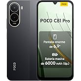 XIAOMI POCO C81 Pro Smartphone 4+128 GB Black 6000 mAh Battery | 6.9" Immersive Display, Elegant and Refined Design Phone, 13