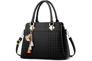 KEEPOP Women Purses Satchel Handbags Ladies Designer Top Handle Tote Bag PU Leather Bag