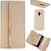 Produktbild Miya System Ltd Samsung Galaxy S9 Plus Hülle, Handyhüllen Damen PU Leder Flip Handtasche Handy Schutzhülle mit Card Holder Geld Brieftasche Handhülle Case Cover für Samsung S9 Plus - Rose Gold