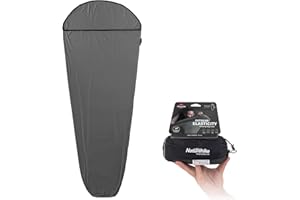 Naturehike Sac de Couchage Liner Ultraléger Seulement 390g Haute élasticité Sac de Couchage de Voyage avec Petite Taille de Rangement pour Le Backpacking, Les Auberges et Le Camping