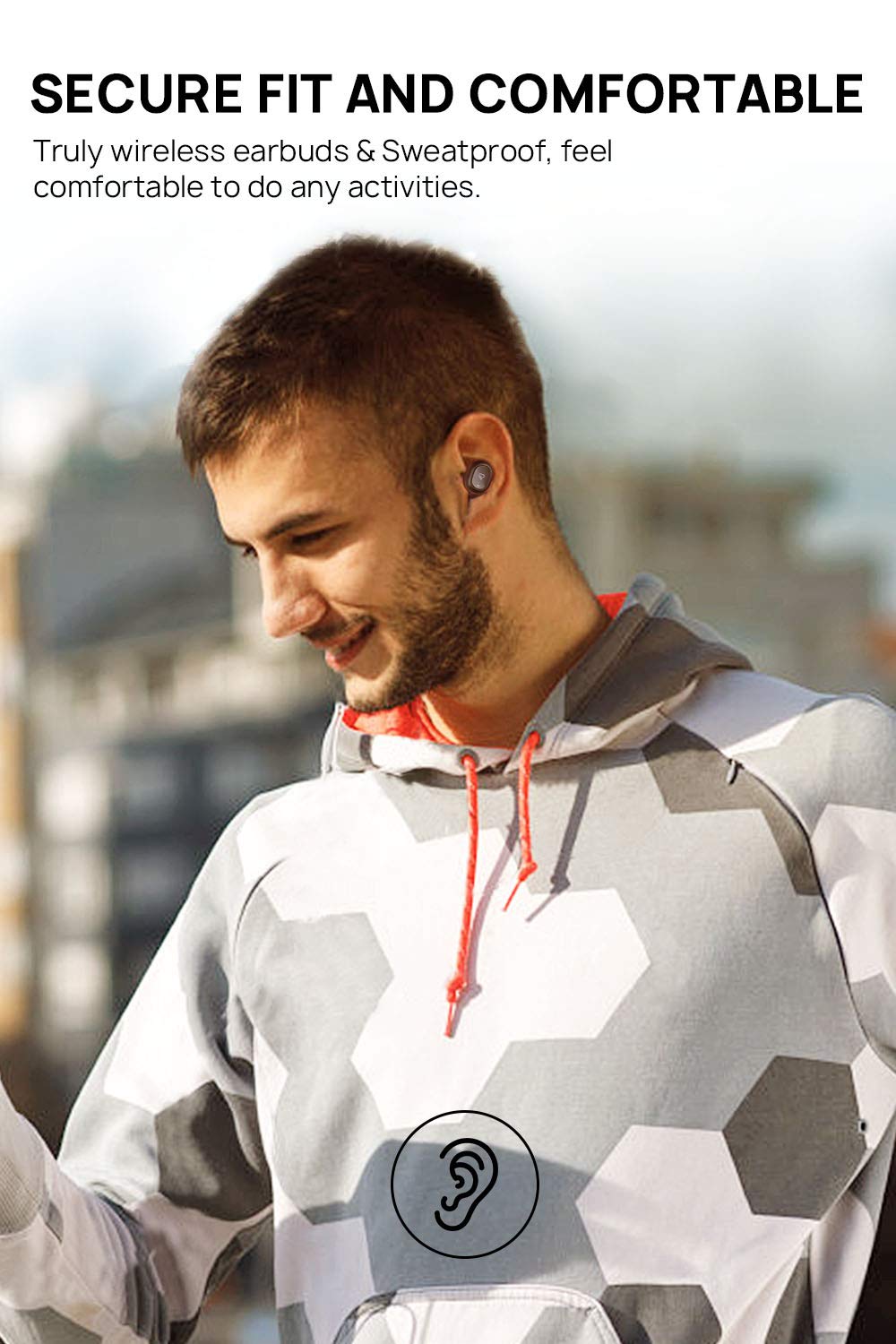 Auriculares-Bluetooth-Inalmbricos-50-Dudios-Air-TWS-Manos-Libres-Bluetooth-Cascos-Deportivos-Impermeable-con-reproduccin-de-4-Horas-Estreos-con-Micrfono-para-iOS-y-Android