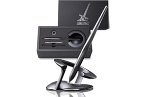 novium Hoverpen Interstellar: le stylo qui lévite, Space Black - Design Futuriste et Premium inspiré de l'espace, Stylo à bille de Luxe avec Recharges Schmidt, Idée Cadeau & Décoration de Bureau