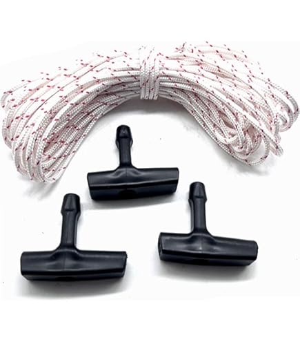 Cordon Recul Tondeuse à Gazon 3,5mm X 2m - Avec Poignée Pour Moteurs Essence