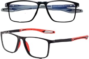 BOILGRANNY M1 Occhiali 0,0 a -3,5 Se la vista è ridotta (difficoltà a vedere vicino/lontano), Anti Blu Leggermente Fotocromatici da riposo UV400 uomo donna Flessibili in Silicone ultraleggero