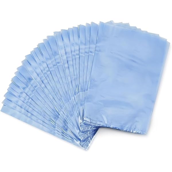 300 Sacchetti Termoretraibili PVC - 10x15 Cm - Per Saponi, Bombe Bagno, Fai Da Te - Trasparenti
