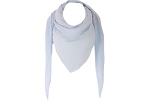 stylx XXL Scarf 23 Colours Choice of Colours Neckerchief Muslin Scarf Muslin Women's Triangular Scarf Men Women Men's Neckerchief Triangular Light (Single Layer)