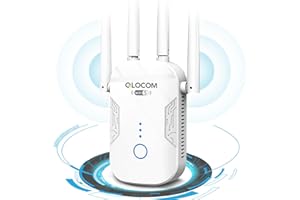 ‎QLOCOM QLOCOM 2024 Neuestes WLAN Verstärker WLAN Repeater 1200Mbit/s, Dualband 5GHz & 2.4GHz WiFi Repeater Unterstützung WPS, WiFi Booster Kompatibel Allen WLAN Geräten