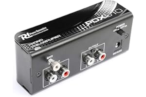 Power Dynamics PD PDX010 Phono Preamp for Turntable and Record Player - Universal Phono Preamplifier with RIAA Equaliser, RCA Input/Output, Audiophile Turntable Amplifier, Compact Metal Housing