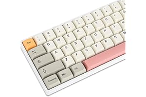 ‎SOLIDEE SOLIDEE ANSI Layout 9009 XDA Retro PBT Keycaps Set für Gaming-Tastatur Dye-Sub für Cherry Mx Gateron Kailh Switch GK61/GK68 60% mechanische Tastatur (9009XDA)