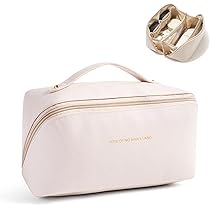 Borsa Cosmetica Da Viaggio In Pelle PU Rosa - Impermeabile, Portatile, Perfetta Per Donne In Giro - Foto 6