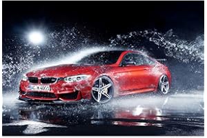 SWECOMZE Diamond Painting Bilder, 5D DIY Auto Diamant Painting Erwachsene, Diamant Malerei Sportwagen Wandkunt Malerei für Wohnzimmer Dekor (#05,30x40cm)