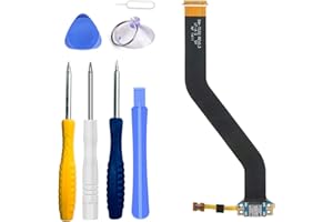 LTZGO Repuesto Conector Dock de Carga para Samsung Galaxy Tab 4 (T530 T531 T535) 10.1 Pulgadas,Charger Port,Puerto Micro USB Cable Flex con Destornilladores,Herramientas
