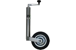 Marko Tools 48mm Jockey Wheel Camping Trailer Caravan Galvanized Puncture Proof Solid Rubber