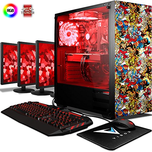 VIBOX Pyro GSR780-187 Gaming PC Ordenador de sobremesa con Cup n de Juego 3X Triple 22 HD Monitor 4 1GHz Ryzen 8-Core GeForce GTX 1080 8GB DDR4 RAM 120GB SSD 2TB HDD Sin OS VIBOX Pyro GSR780-187 Gaming PC Ordenador de sobremesa con Cup n de Juego 3X Triple 22 HD Monitor 4 1GHz Ryzen 8-Core GeForce GTX 1080 8GB DDR4 RAM 120GB SSD 2TB HDD Sin OS