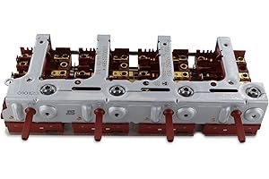DL-pro Kochplattenschalterblock für Bosch Siemens Neff Constructa 096772 00096772 YH60-70 4er-Einheit 4facher Energieregler Schalterblock für Kochplatte Kochfeld Herd Backofen