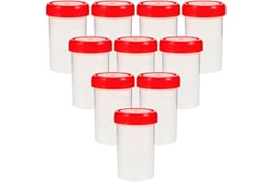 iplusmile 15 Pcs Conteneurs De Collecte Fécal Tabouret 60 Ml Tasses Échantillon Avec Couvercle À Vis Tubes Bouteille Échantillon Tasse D'urine Pour Laboratoire Ménage Couleur Aléatoire